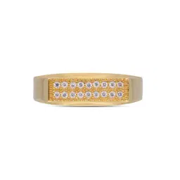 C. Krishniah Chetty Group 22k Bold Gold Ring with Cubic Zirconia for Women-picture-24