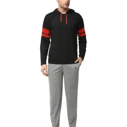 Vimal Jonney Black & Grey T-Shirt & Trackpants image 1