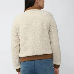 Van Heusen Beige & Brown Cotton Regular Fit Reversible Jacket image 2