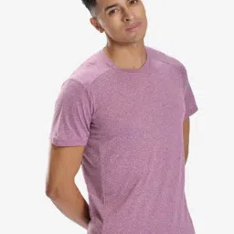 Domyos by Decathlon Purple Slim Fit Sports T-Shirt-image-10