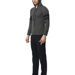 Vimal Jonney Dark Grey & Navy T-Shirt & Trackpants image 3