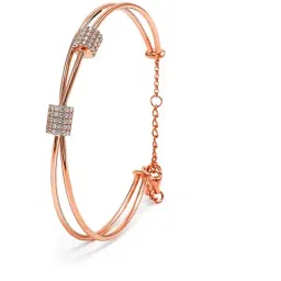 Silberry 92.5 Sterling Rose Gold Alligned Kada image 5