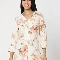 R&B White & Peach Cotton Shirt-picture-33