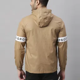Dennis Lingo Brown Regular Fit Hooded Jackets image 2
