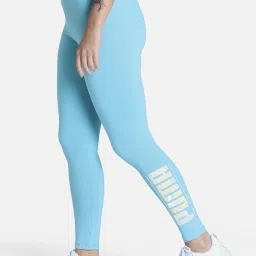 Puma Blue Cotton Mid Rise Tights image 3