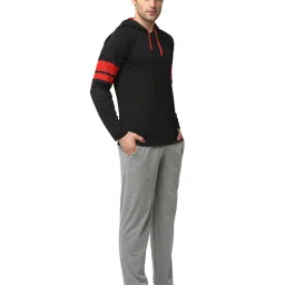 Vimal Jonney Black & Grey T-Shirt & Trackpants image 3
