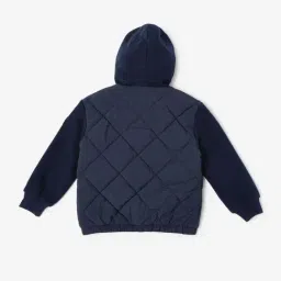 Tommy Hilfiger Kids Blue Relaxed Quilted Hooded Jacket image 2