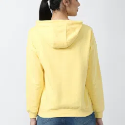 Van Heusen Yellow Cotton Regular Fit Hoodie image 2