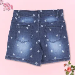 Cutecumber Kids Blue Printed Shorts image 2