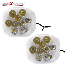 AllExtreme EX9RGBW2 9 LED Fog Light Waterproof White Spot Beam Driving Lamp with Red Green Blue Beads for Motorcycle Bike Car SUV (20W, White & RGB Light, 2 PCS) image 2