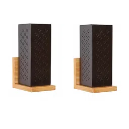 SOMIL Black Glass Cylinder Printed Wall Lamps-picture-22