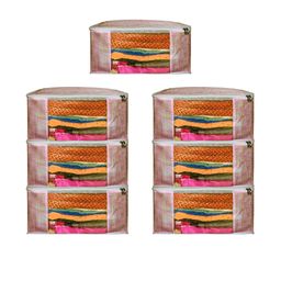 AMAK INC Orange Fabric Multi-Utility Wardrobe Organisers-picture-47