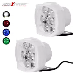 AllExtreme EX9RGBW2 9 LED Fog Light Waterproof White Spot Beam Driving Lamp with Red Green Blue Beads for Motorcycle Bike Car SUV (20W, White & RGB Light, 2 PCS) image 5