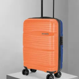 Nasher Miles Nicobar Hard-Sided Polypropylene Cabin Orange and Blue 20 inch |55cm Trolley Bag-image-39
