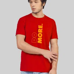 Greylongg Men Typography Printed Round Neck Cotton T-shirt-image-96