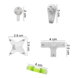 Art Street Plastic Seamless Nails for Photo Frame Wall Picture Frame Set of 39 Wall Hooks Hangers in White Color. (39 Wall Hooks Hangers) image 2