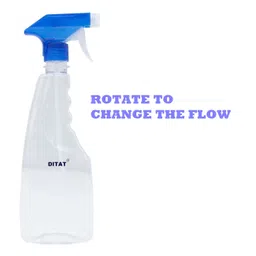 DITAT 500ml Flat Spray Bottle for Liquid Sprayer Sanitizer/Ironing/Garden/Office/Hospital/Multipurpose Use (Blue Pack of 3) image 2