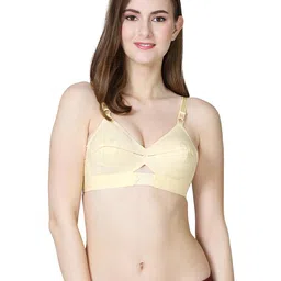 vstar Queen U Back Non-Wired Non-Padded Cotton Regular Bra for Women with Round Stitching Seamed Cups image 1