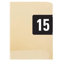 Smead ETYJ Color-Coded Year Labels, 2015, Black, 500 Labels per Roll (68315) image 1