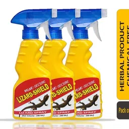 home-secure Lizard Shield Lizard Repellent Spray 560ml, Natural Organic Anti Lizard Spray | Chemical-Free, Eco-Friendly, Safe Lizard Repellent, Long Lasting Protection, Lime Fragrance (Pack of 3) image 2