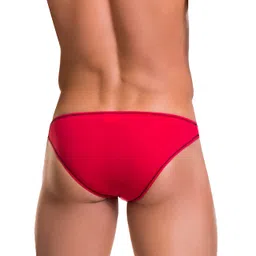 flirty touch Men's White Thong Underwear with Contrast Trim image 2