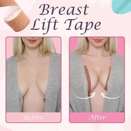 dclub Boob Tape Kit- Boobytape for Breast Lift with Petals, Breathable Adhesive Sticky Bra Tape, Push Up Nipple Tape image 5