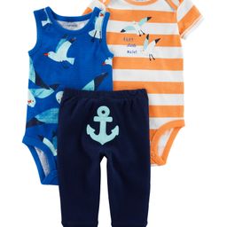 Carter's 3-Piece Anchor Onesies with legging - Blue Orange Navy-picture-27
