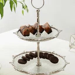 De Maison Decor Crystal Spike Double Cake stand-picture-24