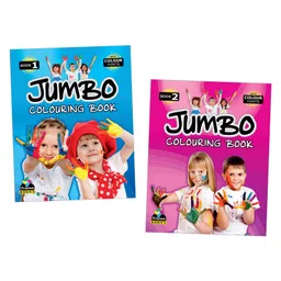 Jumbo Colouring Books with Colour Hints, Set of 2 Books - English-image-58