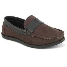 Steprite Colour Blocked Moccasins Loafers - Brown image 3