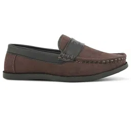 Steprite Colour Blocked Moccasins Loafers - Brown image 4