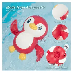 OPINA Swimming Penguin Wind Up Bath Toys Pack of 3 - (Color May Vary) image 5