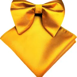 VOICI Gold Satin Solid Bow Tie-picture-16