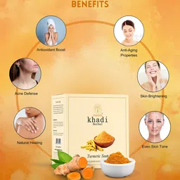 Vagads Set Of 3 Turmeric Soaps - 300gm image 3