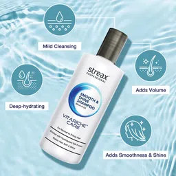 Streax Professional Vitariche Care Smooth & Shine Shampoo 300 ml image 5