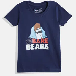 Eteenz Boys Pure Cotton Typography Printed T-shirt image 1