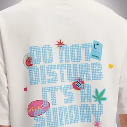 glitchez Weekend Printed Oversized T-shirt image 2