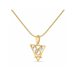 Mia By Tanishq 14K Yellow Gold Taurus Pendant for Women image 3
