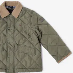 Tommy Hilfiger Kids Green Relaxed Quilted Jacket image 4