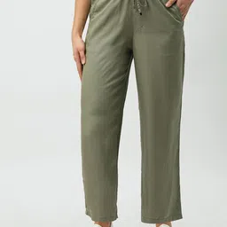 Kraus Jeans Women High-Rise Parallel Trousers-image-81