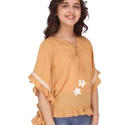 Cutecumber Kids Mustard Solid Top image 3