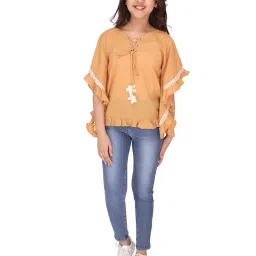 Cutecumber Kids Mustard Solid Top image 4