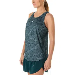 Asics Women's Saxon Green & Light Ube Road All Over Print Tank Top image 3