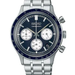SEIKO Men Patterned Dial & Stainless Steel Bracelet Straps Analogue Motion Powered Watch-picture-35