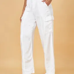 Honey by Pantaloons White Mid Rise Trousers image 3