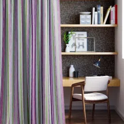 DDECOR Live Beautiful Light Grey 9 ft. Large Door Curtain - Set of 1-picture-13