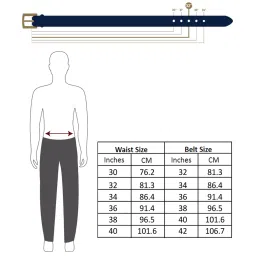 Hidesign Brown Leather Waist Belt for Men image 2