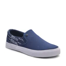 Woodland Men's Navy Casual Plimsolls-image-2