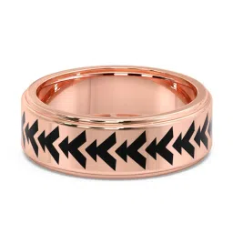 Candere by Kalyan Jewellers 18K Rose Gold BIS Hallmark Ring for Men image 3