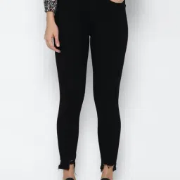 American Eagle Outfitters Black Mid Rise Jeans-picture-10